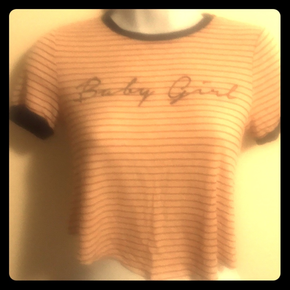 Like New Crop Top96%Rayon 4% Spandex